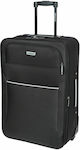 Diplomat ZC3002 Medium Travel Suitcase Fabric Black with 2 Wheels Height 64cm