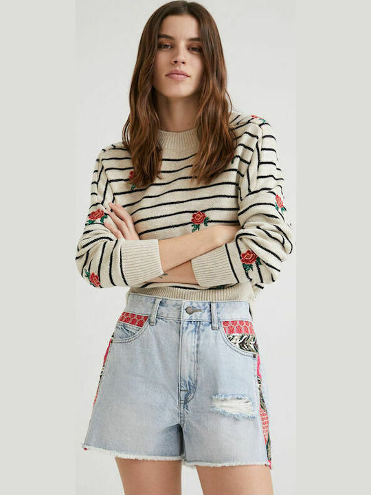 Cartag Women's Jean Shorts Stone Wash
