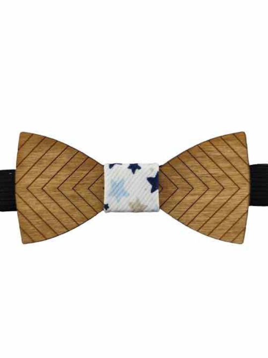 Papion din lemn pentru copii Grammik Edition Papion de nuc Bow Tie Bonjour Bebe "0030"