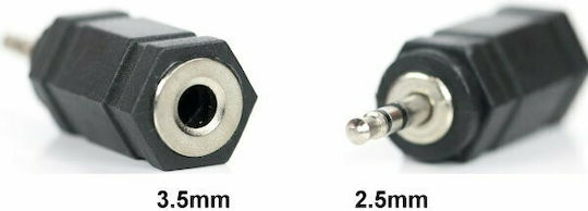 Конвертор 2.5mm Мъжки в 3.5mm Женски 1 Брой 4395