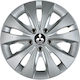 Jestic Car Hubcap Set Storm X with Mitsubishi Emblem 14" 4pcs Silver