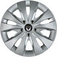 Jestic Car Hubcap Set Storm X with Dacia Emblem 14" 4pcs Silver