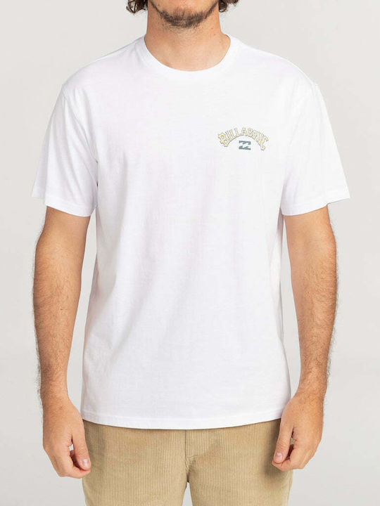 Billabong Arch Ανδρικό T-shirt Λευκό με Στάμπα