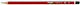 Milan 80001 Pencil HB Red 12pcs