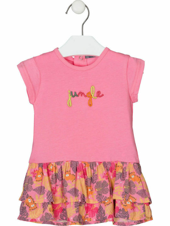 Mädchenkleid Kurzärmelig Rosa