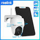 Reolink Argus PT 4MP & Solar Panel IP Κάμερα Παρακολούθησης Wi-Fi Full HD+ 4MP Αδιάβροχη Μπαταρίας με Αμφίδρομη Επικοινωνία και Φακό 2.8mm