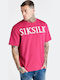 Kurzarm T-Shirt Fuchsie