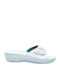 Flache Sandalen für Damen Anatomisch in Silber Farbe