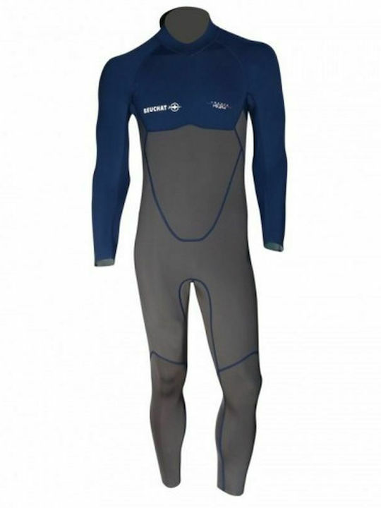 Beuchat Atoll Wetsuit Jumpsuit with Zip Gray 2mm Beuchat Atoll Wetsuit Jumpsuit with Zip Gray 2mm