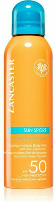 Lancaster Sun Sport Cooling Invisible Crema protectie solara Mist pentru Corp SPF50 în Spray 200ml