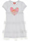 Children's Dress Short Sleeve Tulle White