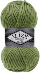 Alize Superlana Maxi Μεικτό 620 Olive 100m 100gr