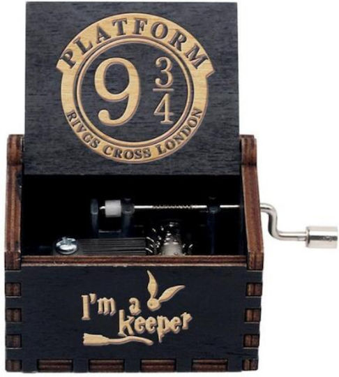 Harry Potter 9 3/4 Wooden Music Box Black