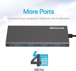 Promate SyncHub-C4 Hub USB 4 Porturi (USB-C)