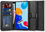 Tech-Protect Wallet Изкуствена кожа Черно (Redmi Note 11 Pro - Редми Ноут 11 Про)