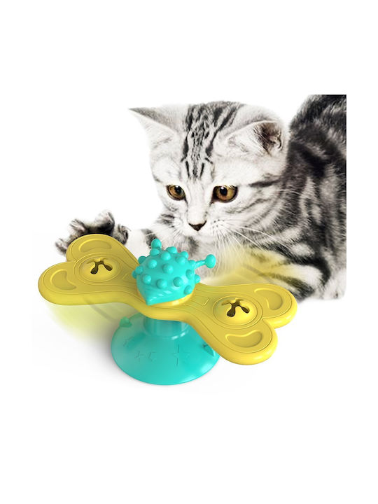 Pet Interest Butterfly Spinning Cat Παιχνίδι Γάτας Μπάλα Κίτρινο 63.8x29.5x30.3cm