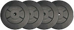 Iron Gym Set of Plates Rubber 4 x 5kg Φ25mm