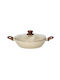 Human Granite Flacher Topf aus Aluminium 28cm