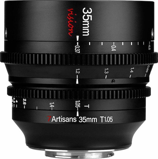 7artisans Crop Φωτογραφικός Φακός 35mm T1.05 Σταθερός για Micro Four Thirds (MFT) Mount Μαύρος
