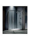 Devon Flow Corner Entry CF10090C-100 Cabin for Shower with Sliding Door 100x90x195cm Clean Glass Chrome