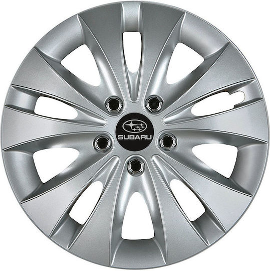 Jestic Set Capace De Roți Auto Storm X Compatibilitate Subaru 4 Bucăți 14 Argintii