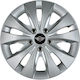 Jestic Car Hubcap Set Storm X with Mini Cooper Emblem 15" 4pcs Silver