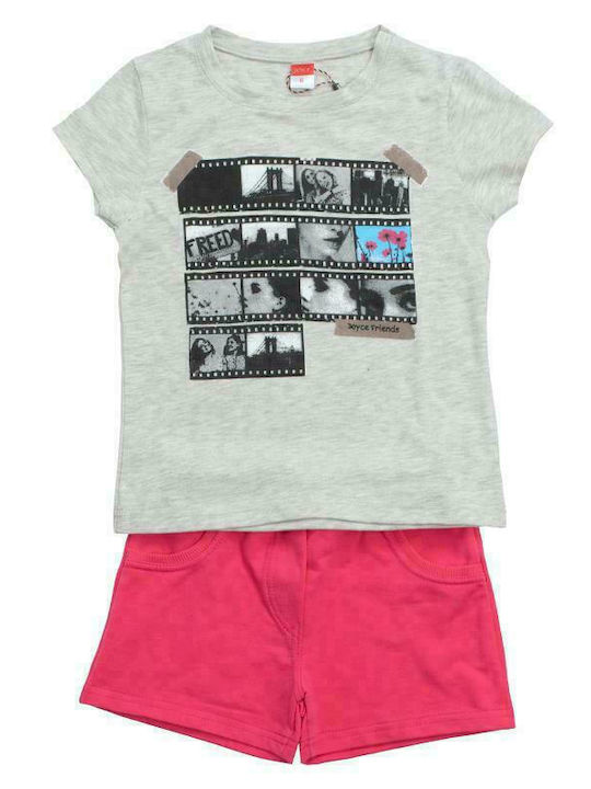 Joyce Kids Set with Shorts Summer 2pcs Gray