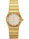 Omega Constellation Дамски Часовник с Златист Метална Гривна