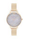 Olivia Burton Γυναικείο Ρολόι 34mm Μπαταρίας με Ροζ Χρυσό Μεταλλικό Μπρασελέ