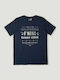 Παιδικό T-shirt Navy Μπλε