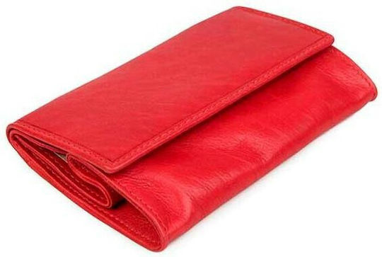 Fetiche Leather Καπνοθήκη από Κόκκινη Δερματίνη με Μαγνητικό Κούμπωμα 13x8.5εκ.