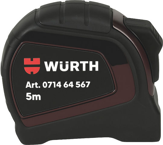 Wurth Maßband mit automatischem Rücklauf 25mm x 5m