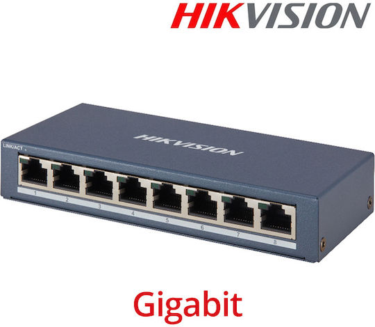 Hikvision Unmanaged L2 Switch with 8 Gigabit (1Gbps) Ethernet Ports