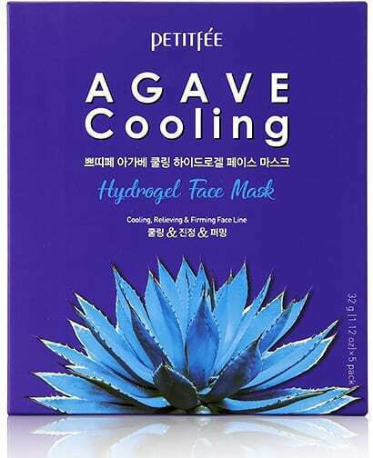 Petitfee Agave Hydrogel Mască Pentru Față 5 Bucăți
