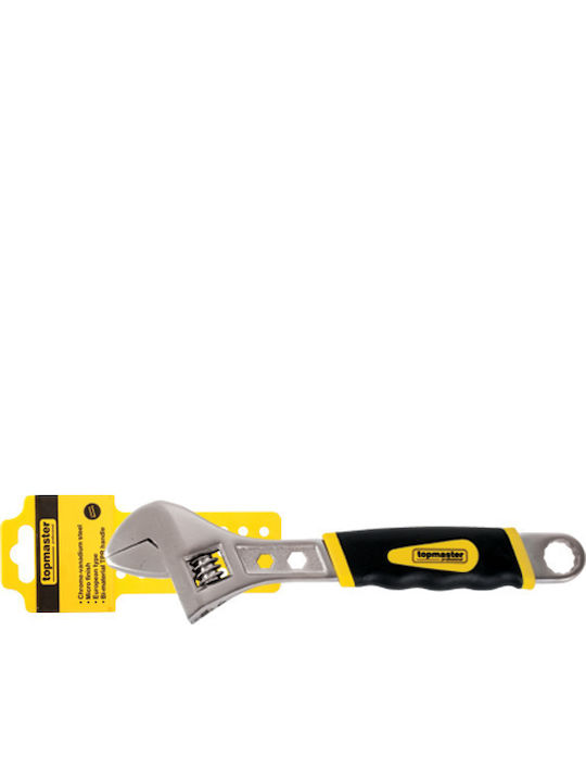 Topmaster Γαλλικό Κλειδί Μήκους 250mm με Άνοιγμα Σιαγόνων έως 32.8mm και Αντιολισθητική Λαβή