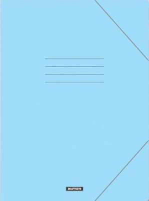 CHartosyn Folder Prespan with Rubber Band and Ears for Paper A4 Light Blue