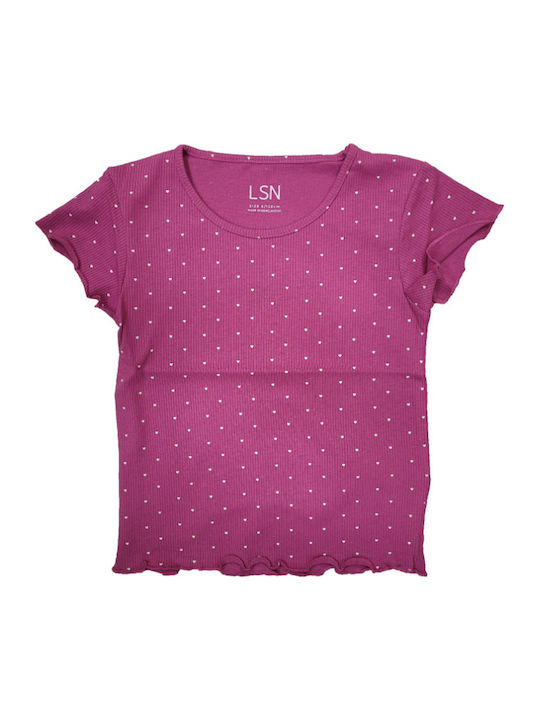 Kinderoberteile T-Shirts Lila
