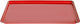 Evivak Plastic Rectangular Serving Tray in Red Color 33.5x24.5cm 407205 1pcs