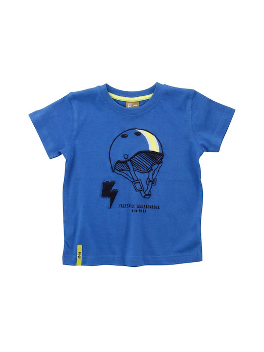 Funky Kinder-T-Shirt Blau