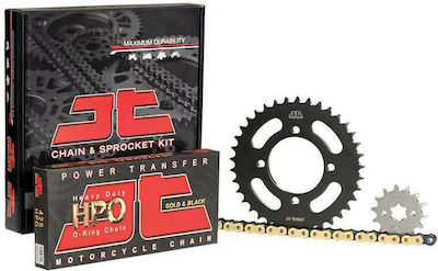 JT Sprockets Σετ Γρανάζια Αλυσίδα (14-37-428) για Honda Wave 110 2012-2014