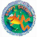 18" Balloon Happy Birthday Frog