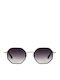 Gigi Barcelona Gladis Damen Sonnenbrille mit Schwarz Metall Gestell und Rosa Verlaufsfarbe Linse 6703/5