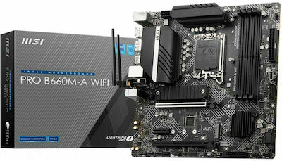 MSI Pro B660M-A Wi-Fi Mainboard Micro ATX mit Intel 1700 Sockel