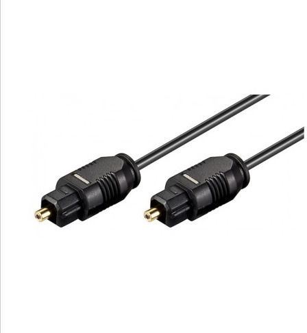 Techly DAC-310 Optical Audio Cable TOS male - TOS male Μαύρο 2m
