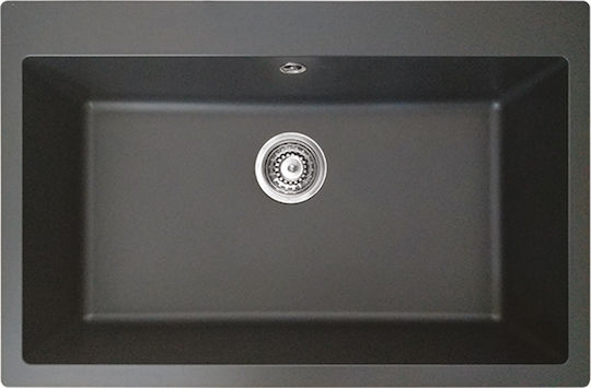 Duralit KZ075U ΚΖ075U-450 Unterbau Spüle aus Verbundgranulat B76xT50cm Concrete