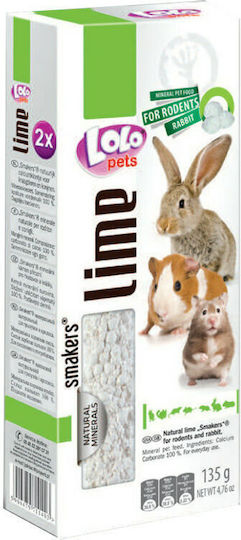Lolo Pets Λιχουδιά για Τρωκτικά με Ασβέστιο Smakers Rodents Lime 135gr
