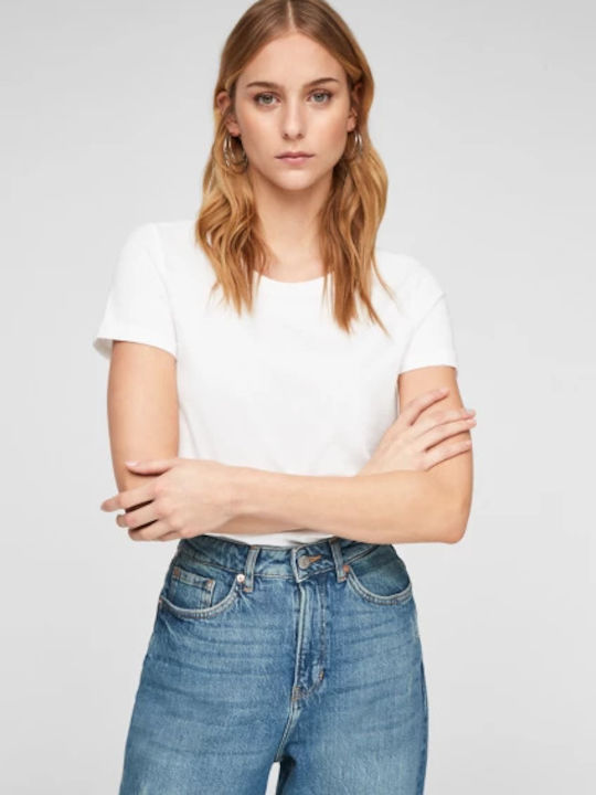 s.Oliver Γυναικείο T-shirt Λευκό
