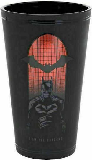 Paladone Batman Glass Water made of Glass in Black Color 415ml