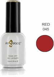 Angelacq Ημιμόνιμο Βερνίκι Νυχιών 045 Red 15ml