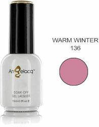 Angelacq Хибриден Лак за Нокти 136 Warm Winter ...